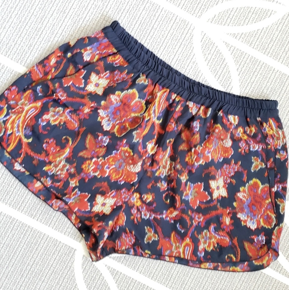 Zara silk shorts